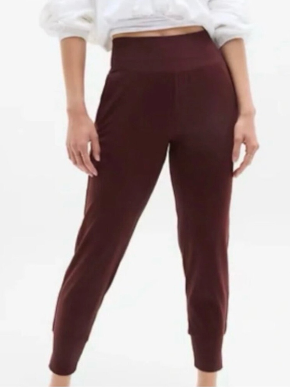 ATHLETA VENICE HIGH RISE JOGGER Spiced Cabernet Size Medium